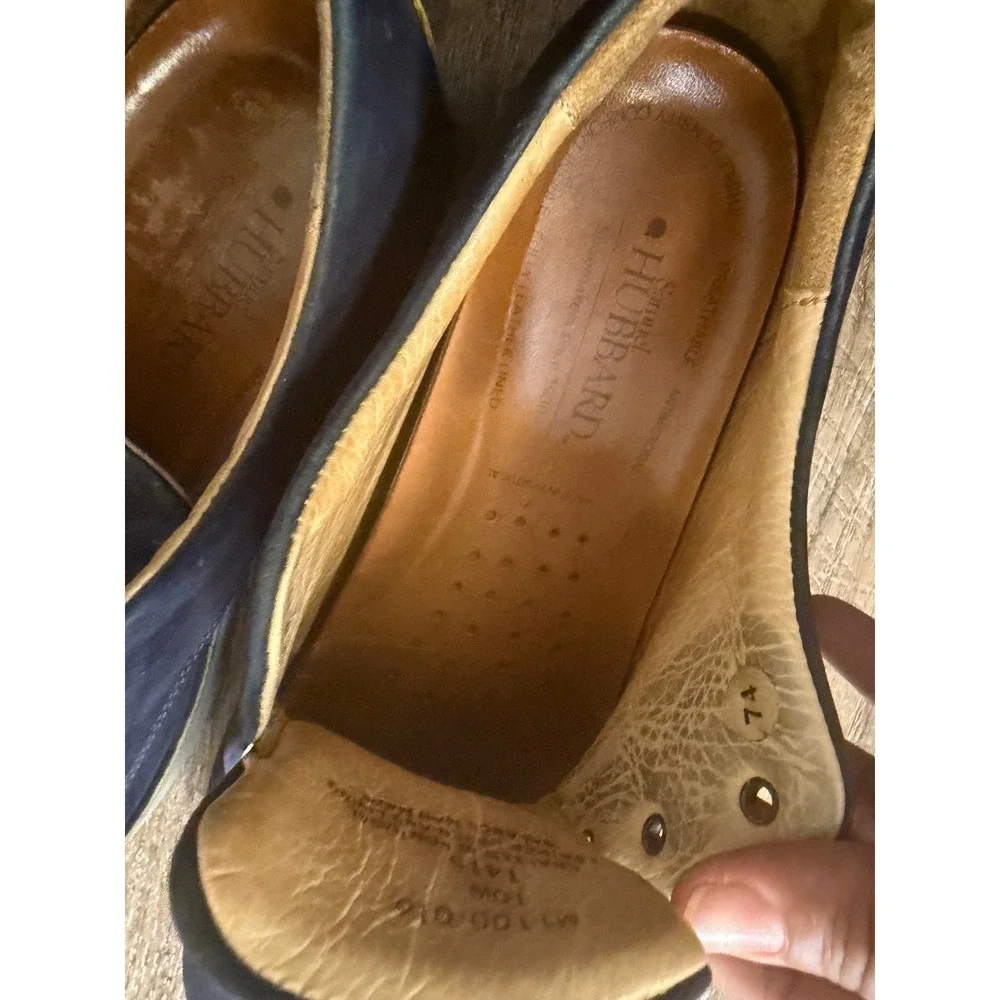 Samuel Hubbard Hubbard Free Navy Blue Nubuck Leather Walking Shoes Mens 10W